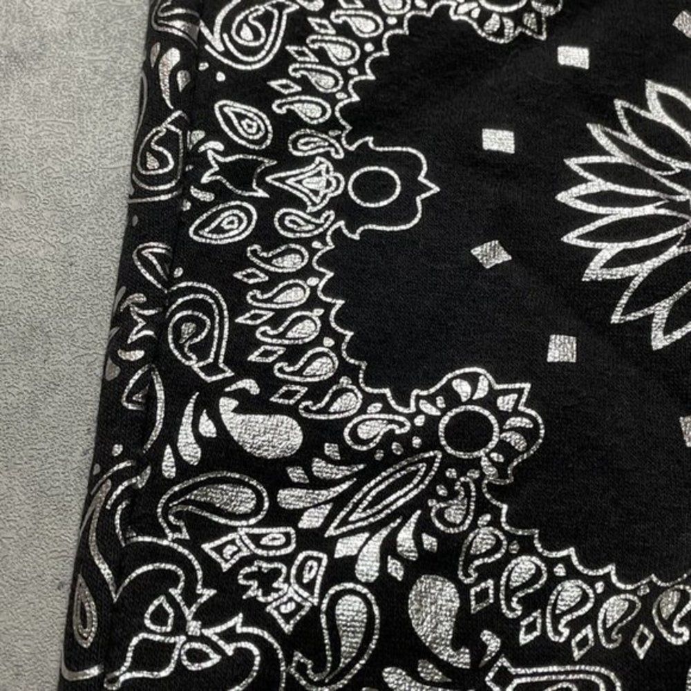 Elwood Women's Floral Glitter Joggers Black Lounge Elastic Waist Drawstring Sz M - Picture 3 of 11